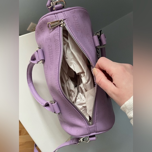 NWT JUICY COUTURE Princess Charming Large Satchel in Lavender - Picture 8 of 10